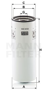 Polttoainesuodatin MANN-FILTER WK 9058