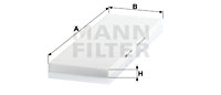 Raitisilmasuodatin MANN-FILTER CU 4442