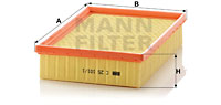 Ilmansuodatin MANN-FILTER C 25 101/1