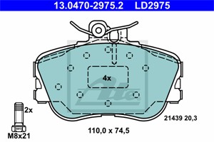 Jarrupalasarja, levyjarru, Etuakseli, MERCEDES-BENZ C-KLASS [W202], C-KLASS T-Model [S202], 002 420 21 20, 002 420 22 20, 005 420 03 20,