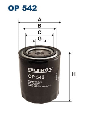 Öljynsuodatin FILTRON OP 542