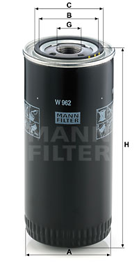 Öljynsuodatin MANN-FILTER W 962