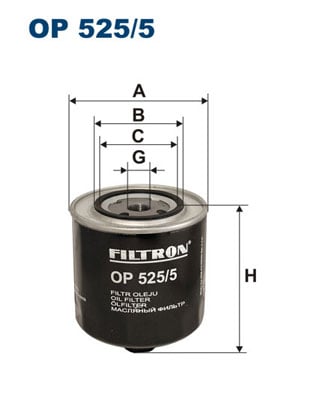 Öljynsuodatin FILTRON OP 525/5