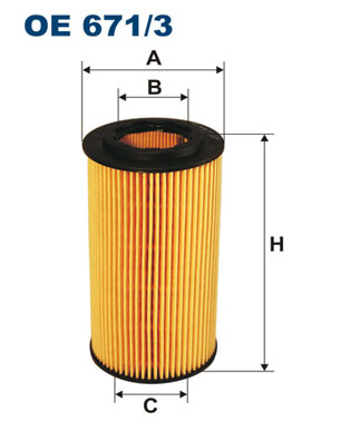 Öljynsuodatin FILTRON OE 671/3
