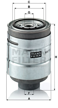 Polttoainesuodatin MANN-FILTER WK 918 x