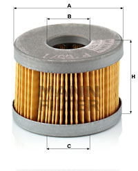 Polttoainesuodatin MANN-FILTER P 65/1 x