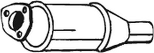 Katalysaattori, Keskellä, SEAT TOLEDO I, VW GOLF II, GOLF Van II, JETTA II, PASSAT, PASSAT Variant, 165131701F, 165131701FX, 191131701H,