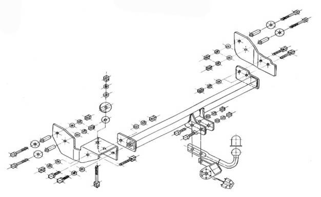 Vetokoukku STEINHOF STK-025 KIA Sportage '94-04