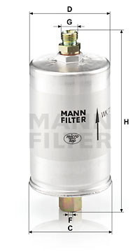 Polttoainesuodatin MANN-FILTER WK 726
