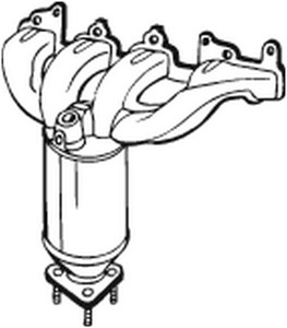 Katalysaattori, Edessä, OPEL,VAUXHALL, 55531177, 55556532, 5849017, 5849021, 5849043, 849176