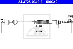 Vaijeri, kytkimen käyttö, CITROËN,FIAT,LANCIA,PEUGEOT, 1476638080, 1480346080, 2150 J0, 2150 T1