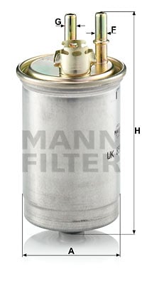 Polttoainesuodatin MANN-FILTER WK 853/7