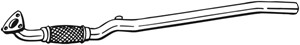 Pakoputki, Keskellä, OPEL CORSA C, VAUXHALL CORSA Mk II, 13204582, 5852128, 5852296, 5852485, 5852710, 9129948, 93191947