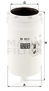 Suodatin, työhydrauliikka MANN-FILTER WH 9012