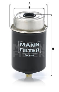 Polttoainesuodatin MANN-FILTER WK 8189