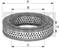 Ilmansuodatin MANN-FILTER C 1415