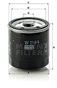 Öljynsuodatin, ALFA ROMEO,FIAT,LANCIA, 46402457, 46423474, 46468378, 46519728, 46805832, 60 814 435, 71736158, 760 4770