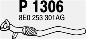 Pakoputki, Edessä, AUDI A4 B6, A4 B6 Avant, 8E0253301AA