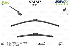 Pyyhkijänsulka, Edessä, CITROËN,FIAT,OPEL,PEUGEOT,VAUXHALL, 1272102, 1608392780, 1608392980, 1613158080, 1613158180, 1613159180, 1618843