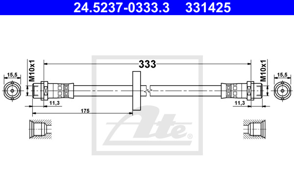 Jarruletku ATE 24.5237-0333.3