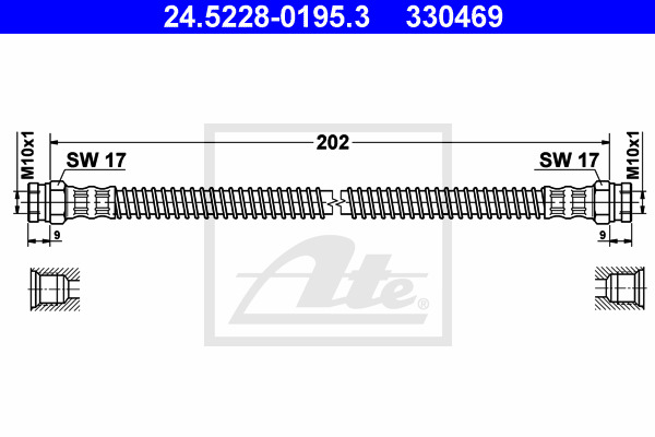 Jarruletku ATE 24.5228-0195.3