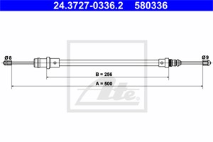 Vaijeri, käsijarru, Edessä, CITROËN,FIAT,LANCIA,PEUGEOT, 1472957080, 4745 E9