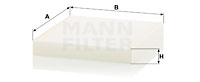 Raitisilmasuodatin MANN-FILTER CU 23 019