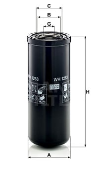 Hydrauliikkasuodatin, automaattivaihteisto MANN-FILTER WH 1263