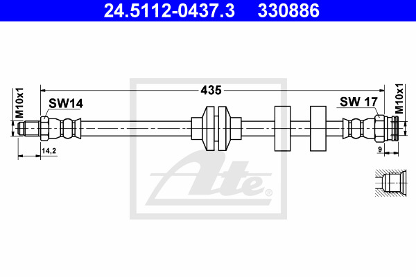 Jarruletku ATE 24.5112-0437.3