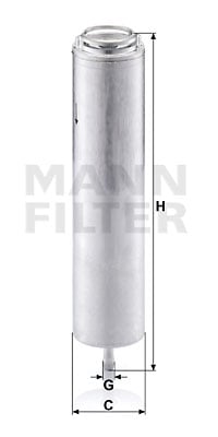 Polttoainesuodatin MANN-FILTER WK 5002 x