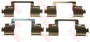 Tarvikesarja, jarrupala, Etuakseli, MERCEDES-BENZ GLK-KLASS [X204], 004 177 40 00, A 004 177 40 00