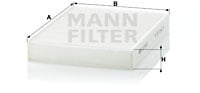 Raitisilmasuodatin MANN-FILTER CU 2433