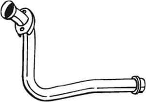 Pakoputki, Edessä, RENAULT CLIO II, CLIO Skåp/halvkombi II, 8200045344