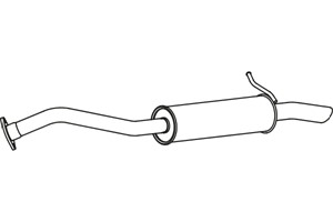 Pakoputki, Keskellä, TOYOTA AURIS, 17430-0R030, 17430-0R031