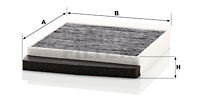 Raitisilmasuodatin MANN-FILTER CUK 2855