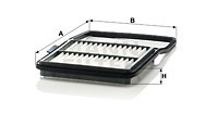 Ilmansuodatin, TOYOTA PRIUS Liftback, 17801-21040