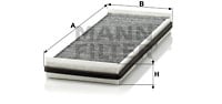 Raitisilmasuodatin MANN-FILTER CUK 3840