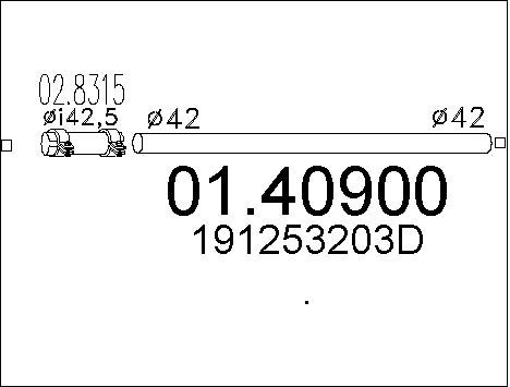 Pakoputki MTS 01.40900