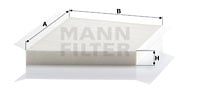 Raitisilmasuodatin MANN-FILTER CU 3172