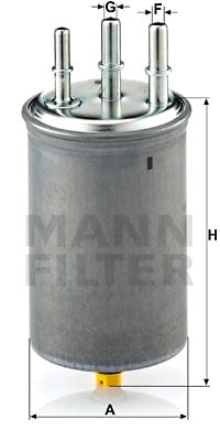Polttoainesuodatin MANN-FILTER WK 829/7