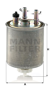Polttoainesuodatin MANN-FILTER WK 9022