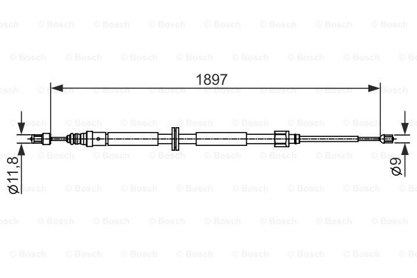 Käsijarruvaijeri BOSCH 1 987 482 433