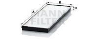 Raitisilmasuodatin MANN-FILTER CU 37 001