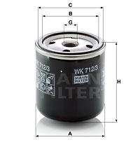 Polttoainesuodatin MANN-FILTER WK 712/3