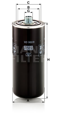 Öljynsuodatin MANN-FILTER WD 962/9