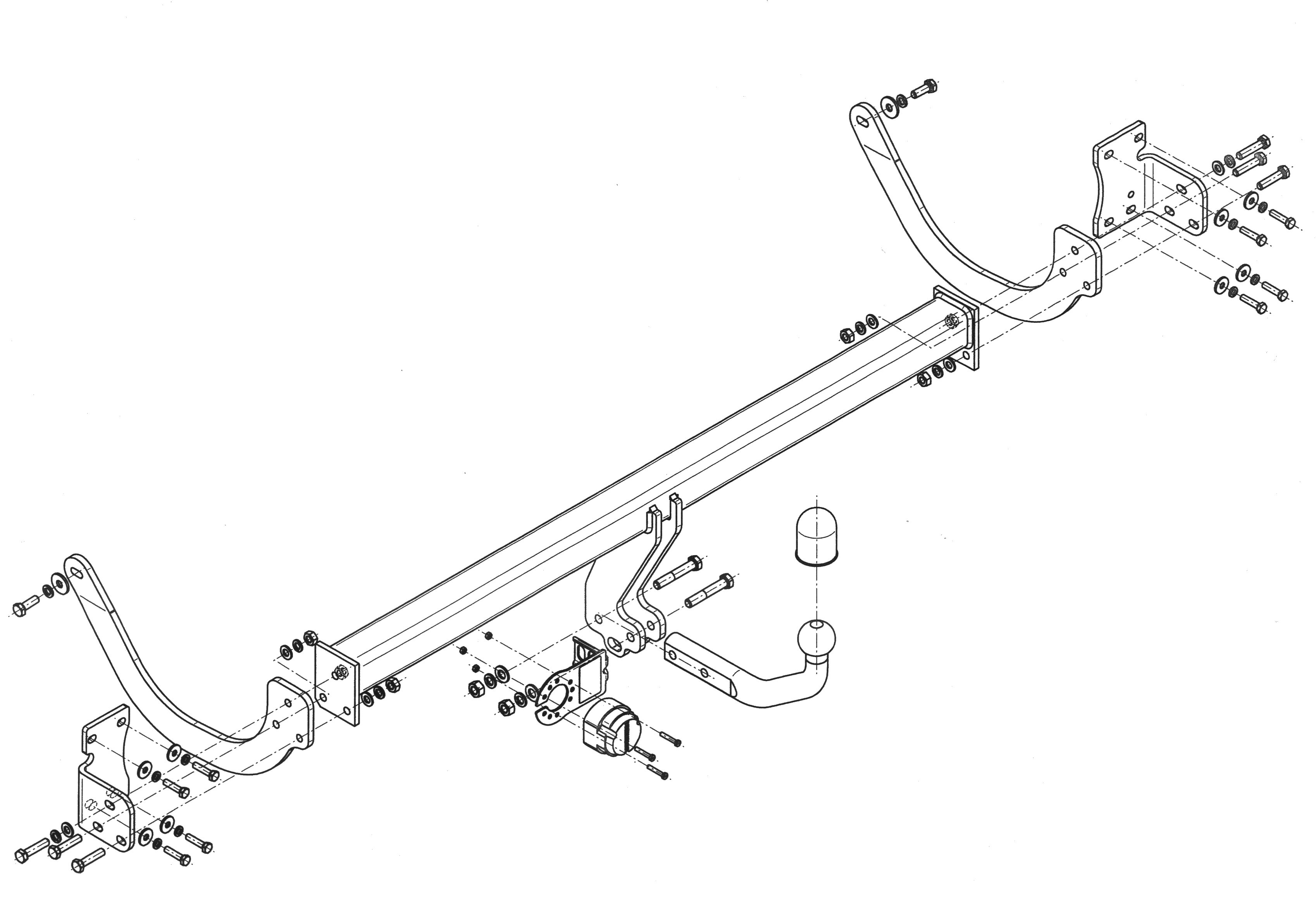 Vetokoukku STEINHOF STC-039 Citroen C5 Break '08-