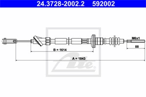 Vaijeri, kytkimen käyttö, SUZUKI VITARA, 23710-57B10, 23710-57B12