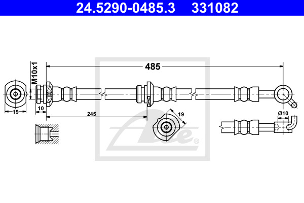 Jarruletku ATE 24.5290-0485.3