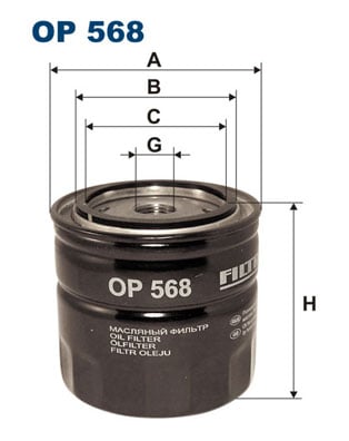 Öljynsuodatin FILTRON OP 568
