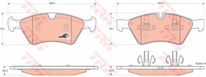 Jarrupalasarja, levyjarru, MERCEDES-BENZ, 004 420 40 20, 164 420 08 20, 164 420 18 20, 164 420 22 20, 164 420 26 20, A 004 420 40 20, A